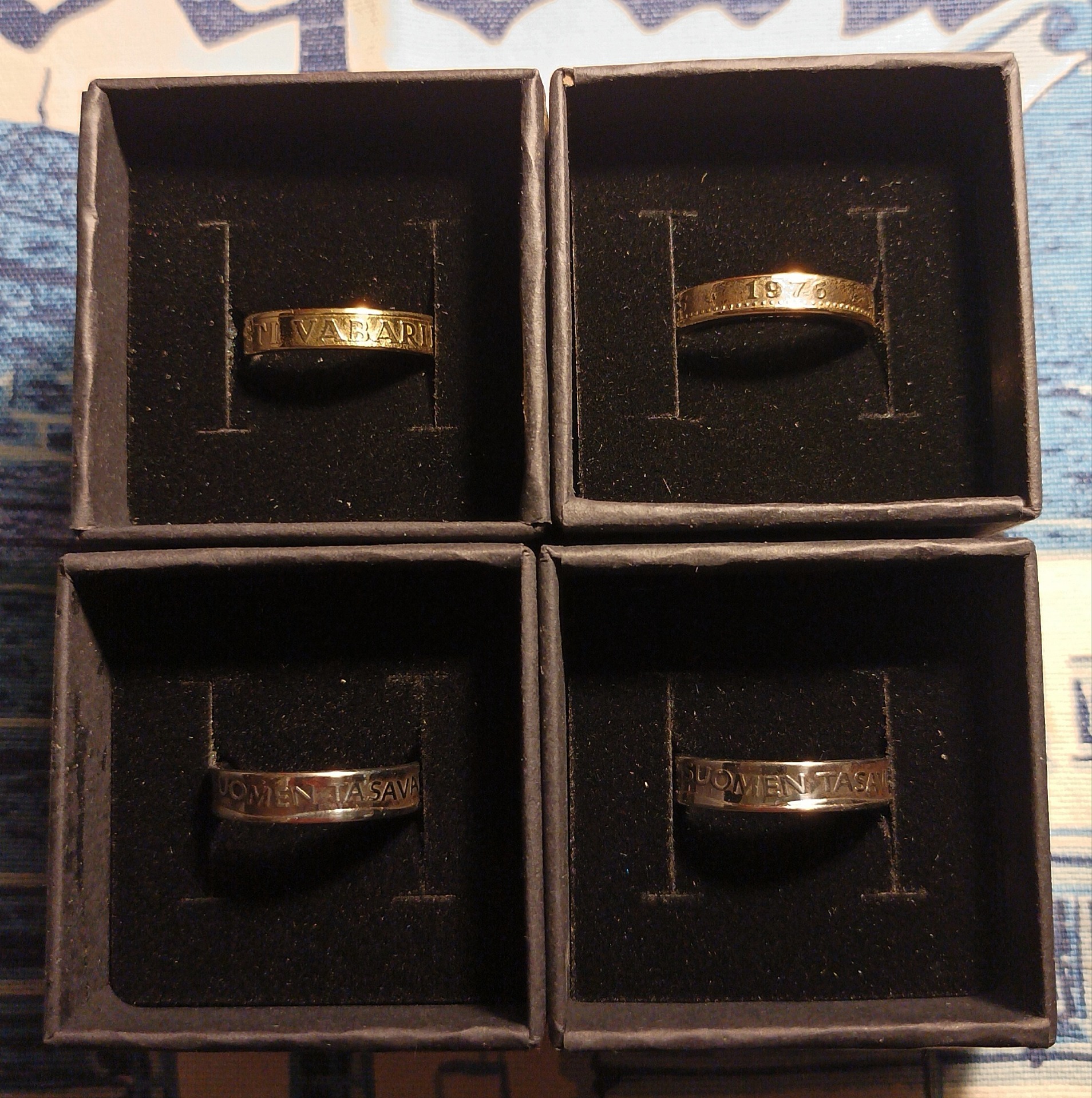 Sormuksia Vanhoista Erimaiden Kolikoista/ 50€ kpl + Postikulut