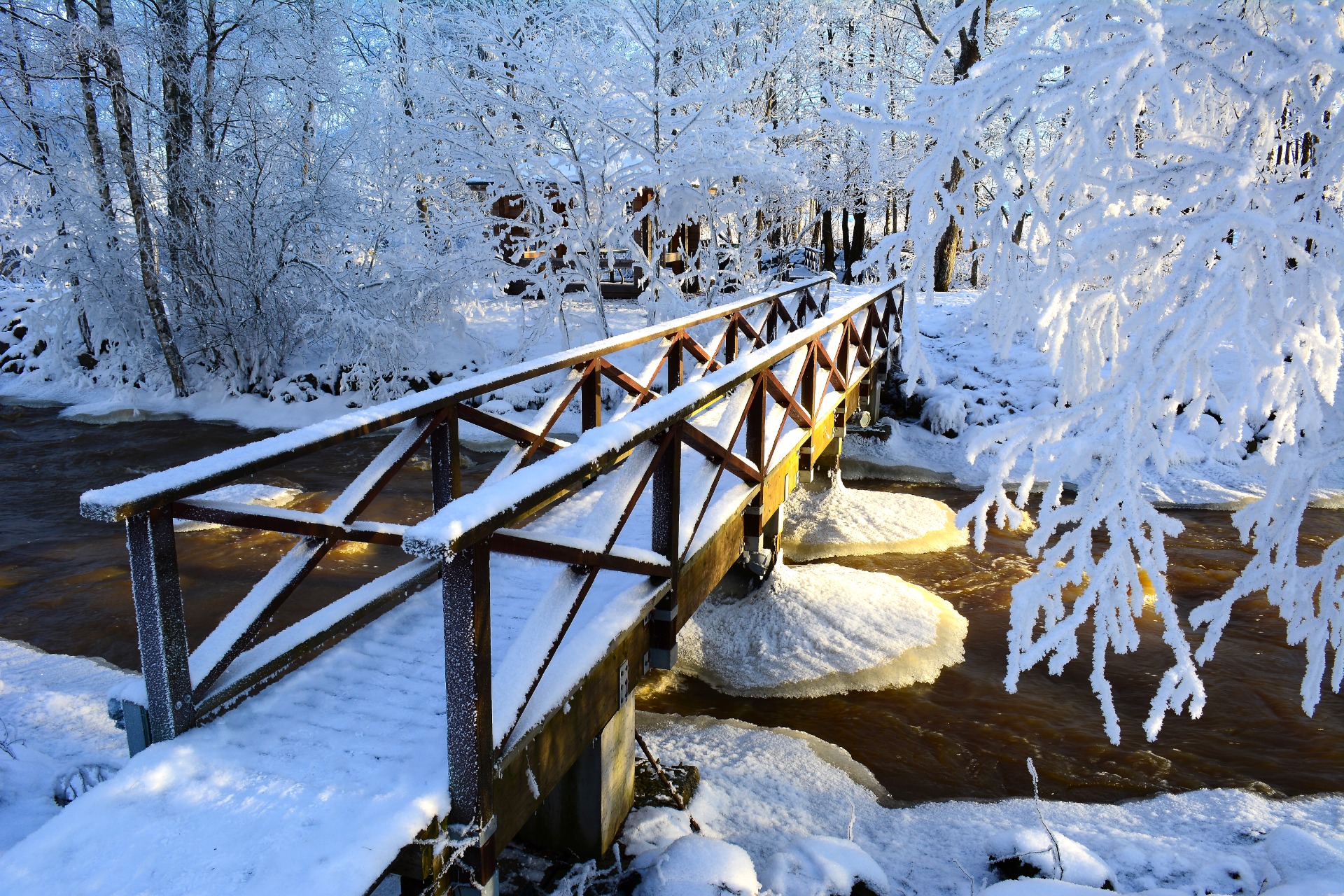 Silta Haihunkoskella Akaa, Finland